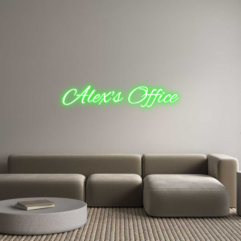 Custom Neon: Alex's Office