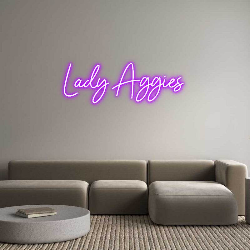 Custom Neon: Lady Aggies