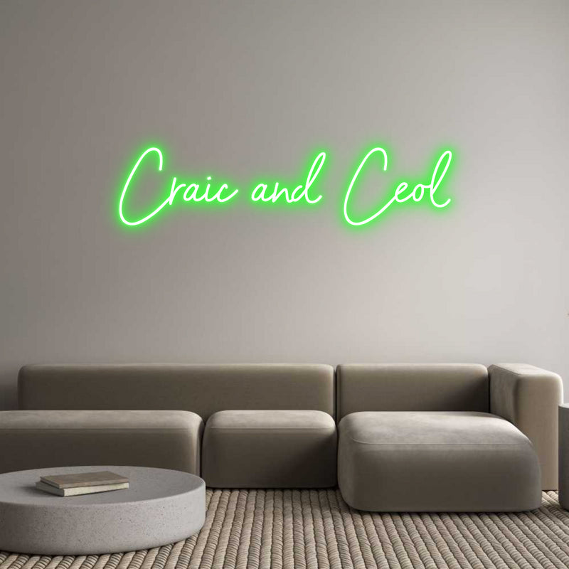 Custom Neon: Craic and Ceól