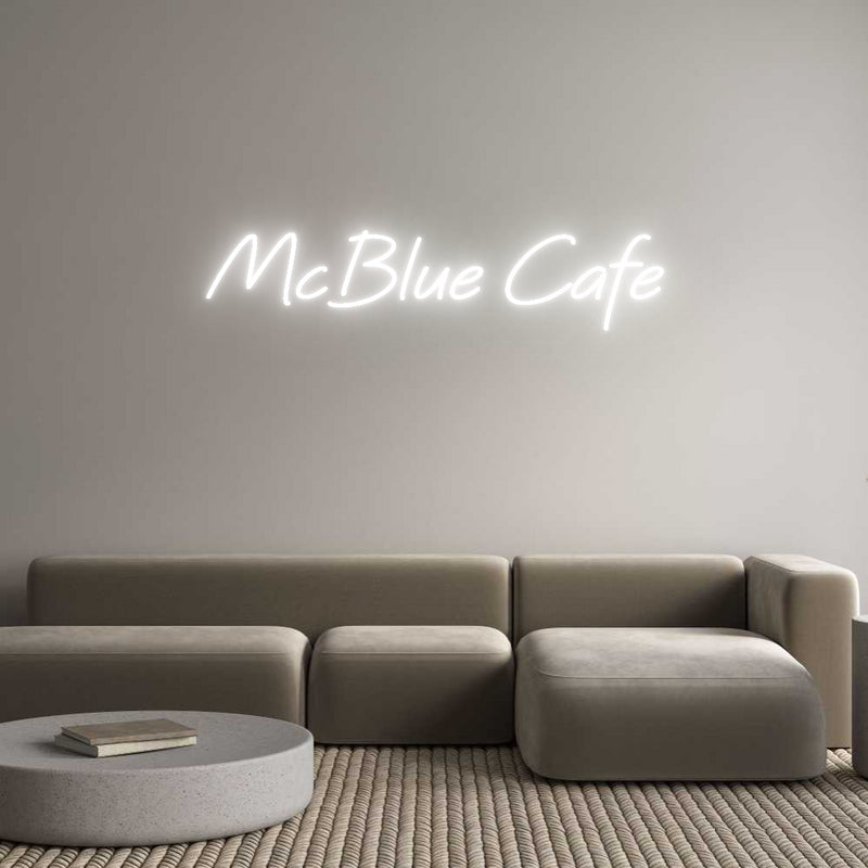 Custom Neon: McBlue Cafe