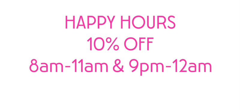 Custom Neon: HAPPY HOURS
...