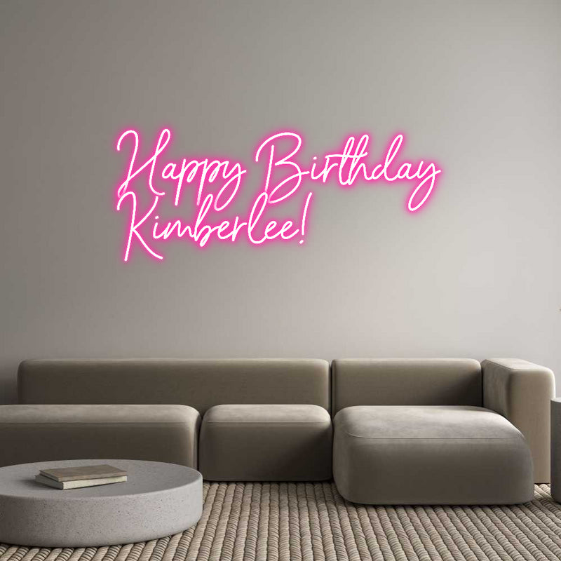 Custom Neon: Happy Birthda...