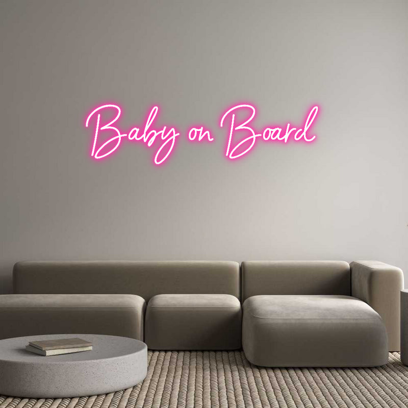 Custom Neon: Baby on Board