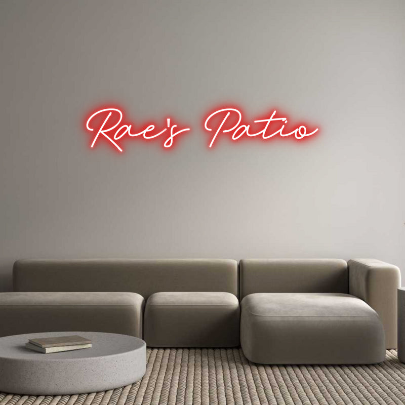 Custom Neon: Rae's Patio