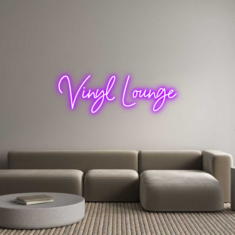 Custom Neon: Vinyl Lounge