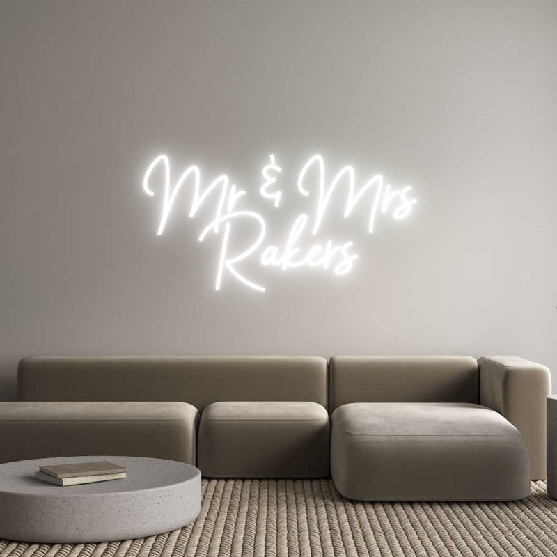 Custom Neon: Mr & Mrs
Rak...