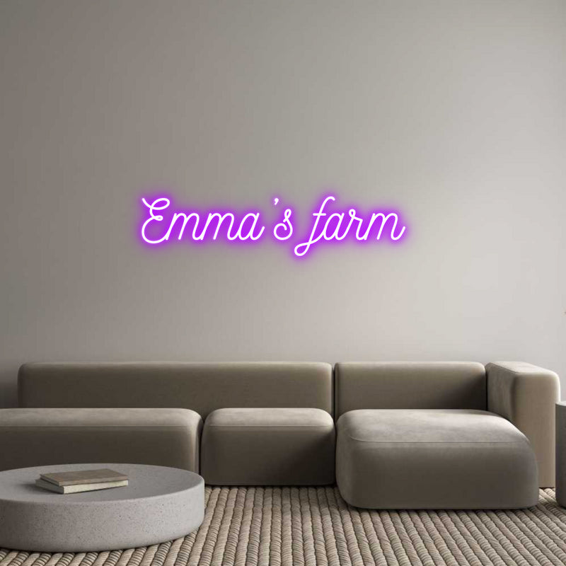 Custom Neon: Emma’s farm