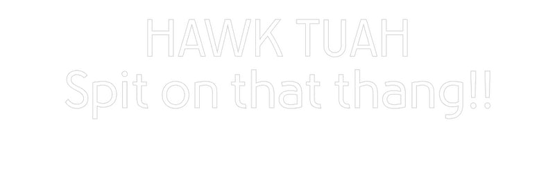 Custom Neon: HAWK TUAH
Sp...