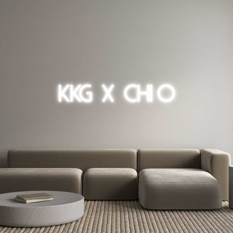 Custom Neon: KKG x CHI O