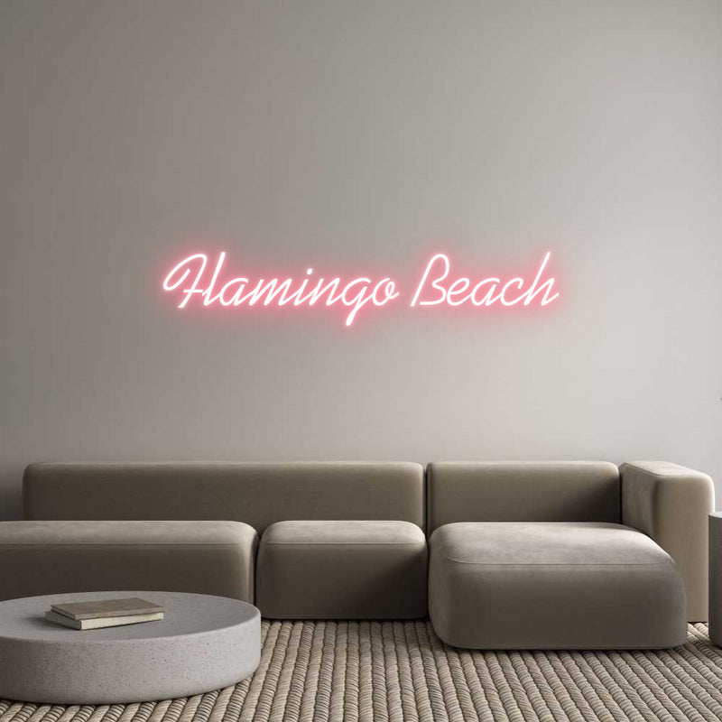 Custom Neon: Flamingo Beach