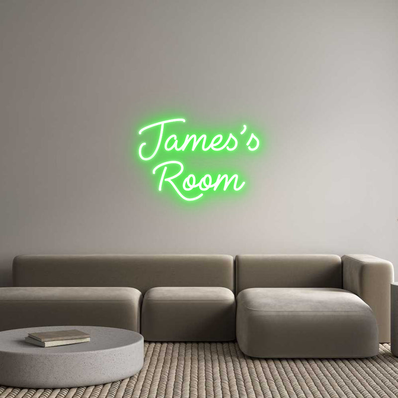 Custom Neon: James’s
Room