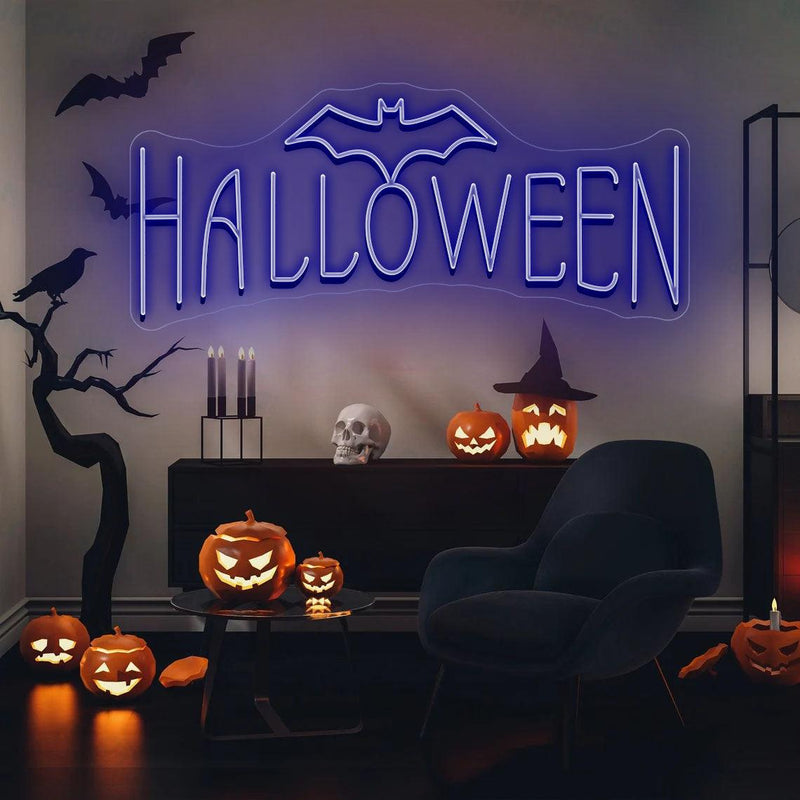 Happy Halloween Custom Neon Sign - VINTAGE SIGN