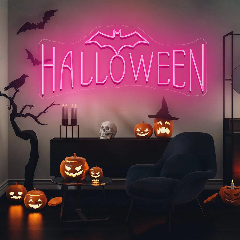 Happy Halloween Custom Neon Sign - VINTAGE SIGN