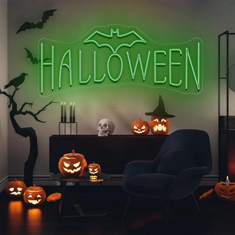 Happy Halloween Custom Neon Sign - VINTAGE SIGN