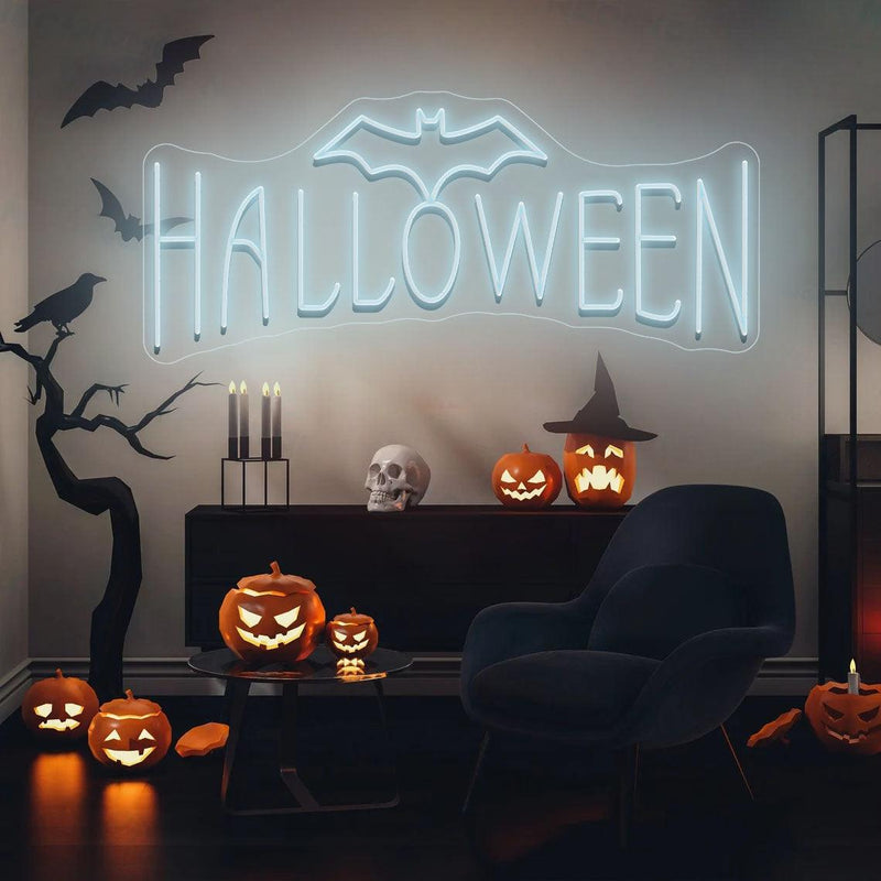 Happy Halloween Custom Neon Sign - VINTAGE SIGN