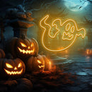 Halloween Ghost Neon Sign, Custom Halloween Neon Sign, Led Neon Light Sign, Party Event Front Door Yard Decor,Home Room Wall Decoration - VINTAGE SIGN