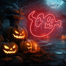 Halloween Ghost Neon Sign, Custom Halloween Neon Sign, Led Neon Light Sign, Party Event Front Door Yard Decor,Home Room Wall Decoration - VINTAGE SIGN