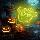 Halloween Ghost Neon Sign, Custom Halloween Neon Sign, Led Neon Light Sign, Party Event Front Door Yard Decor,Home Room Wall Decoration - VINTAGE SIGN