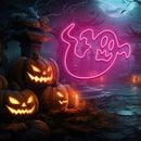 Halloween Ghost Neon Sign, Custom Halloween Neon Sign, Led Neon Light Sign, Party Event Front Door Yard Decor,Home Room Wall Decoration - VINTAGE SIGN