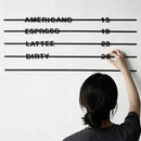Customizable Letter Decorative Strip – Metal & EVA Letter Display for Coffee Shop Menu, Home Decor & Event Signage