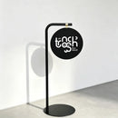 Custom Standing Chalkboard Sign – 27.5" Height, Black/White, Blank or Print Logo