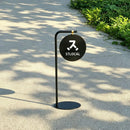 Custom Standing Chalkboard Sign – 27.5" Height, Black/White, Blank or Print Logo