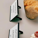 Mini Acrylic Price Tag Holders for Bakery Display with Blank Cards