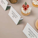 Mini Acrylic Price Tag Holders for Bakery Display with Blank Cards