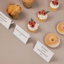 Mini Acrylic Price Tag Holders for Bakery Display with Blank Cards