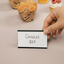 Mini Acrylic Price Tag Holders for Bakery Display with Blank Cards