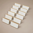 Mini Acrylic Price Tag Holders for Bakery Display with Blank Cards