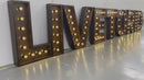 Custom Large LED Metal Marquee Letters,Battery Powered Marquee Numbers