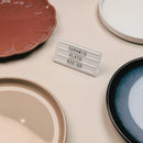 Mini Magnetic Price Display Sign - L-Shaped Metal Countertop Board for Cafe & Retail