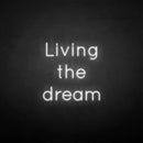 'Living the dream' neon sign - VINTAGE SIGN