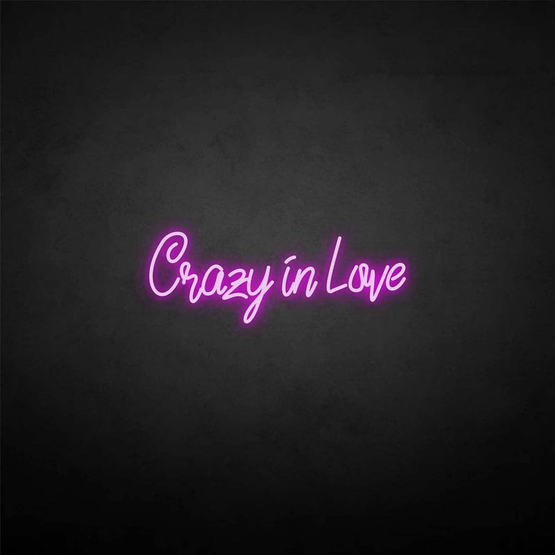 'Crazy in love' neon sign - VINTAGE SIGN