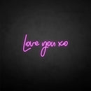 'Love you xo' neon sign - VINTAGE SIGN