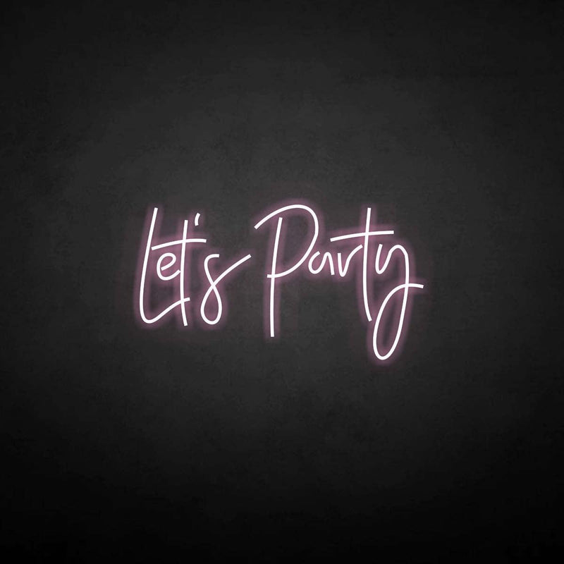 'Let's Party' neon sign - VINTAGE SIGN