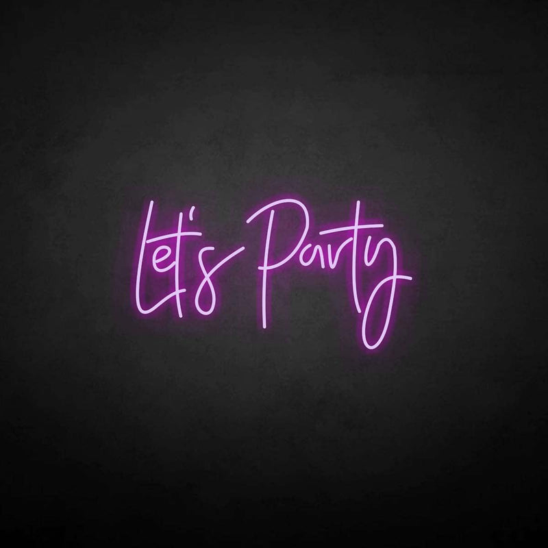 'Let's Party' neon sign - VINTAGE SIGN