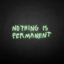 'NOTHING IS PERMANET' neon sign - VINTAGE SIGN