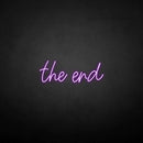 'The end' neon sign - VINTAGE SIGN