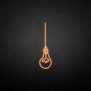 'bulb' neon sign - VINTAGE SIGN