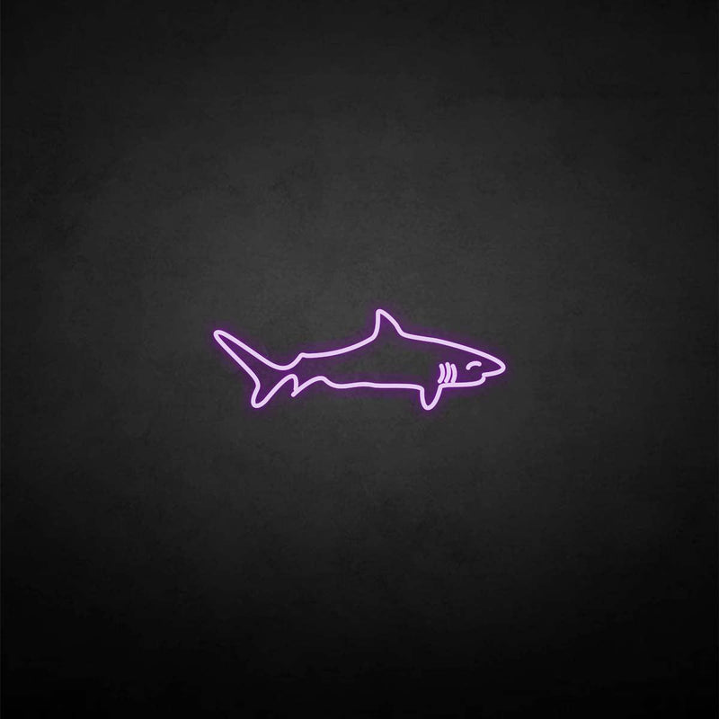 'Shark shape' neon sign