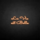 'la vie est belle' neon sign - VINTAGE SIGN