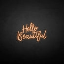 'hello beautiful' neon sign - VINTAGE SIGN