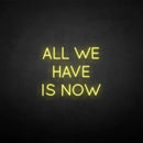 'All we have is now' neon sign - VINTAGE SIGN