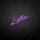 'Listen' neon sign - VINTAGE SIGN