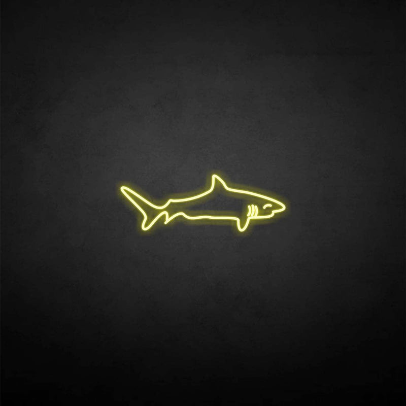 'Shark shape' neon sign