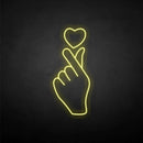 'finger heart' neon sign - VINTAGE SIGN