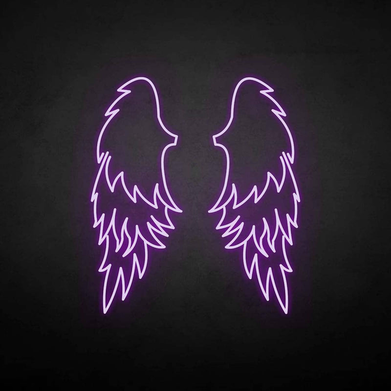 'wings' neon sign