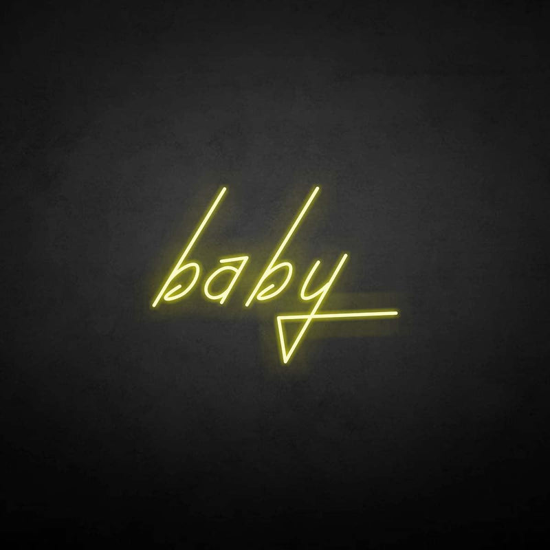 Leuchtreklame "Baby".